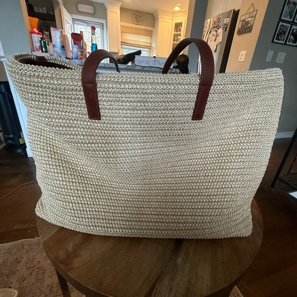 YSL raffia Tote
